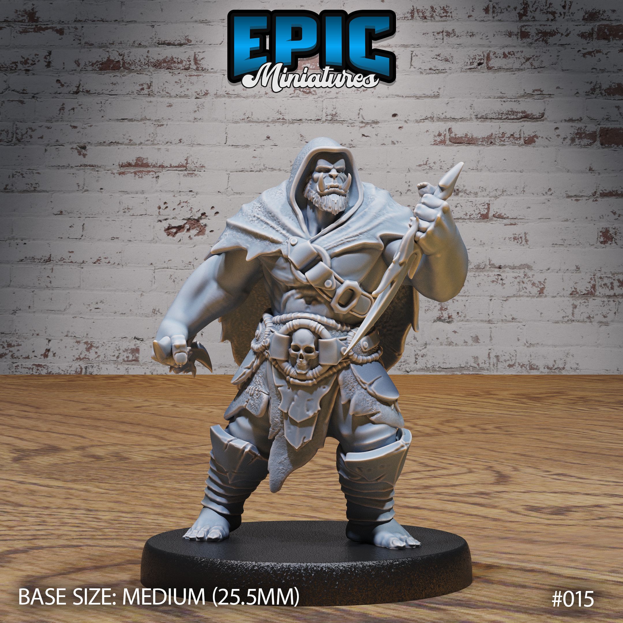 Orc Army Dagger / Green Skin Lord / Male Humanoid Warrior / Burly Raider Tribe / Beast Tamer / Evil Forest Fighter / Woodland Encounter